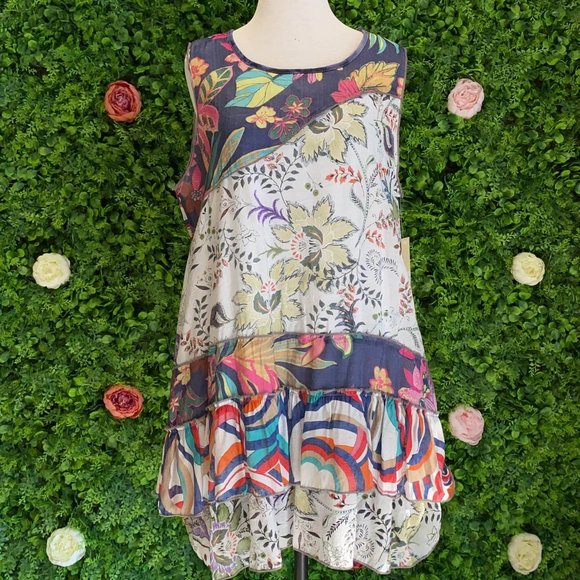Patchwork Mini Dress/Tunic - Picture 1 of 3
